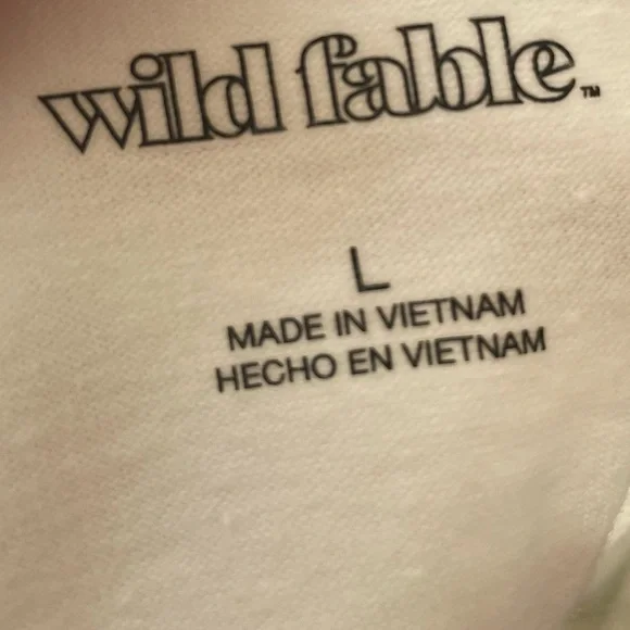 3/$30 🌸 Wild Fable White Square Neck Crop Tank Size Large - Picture 2 of 4